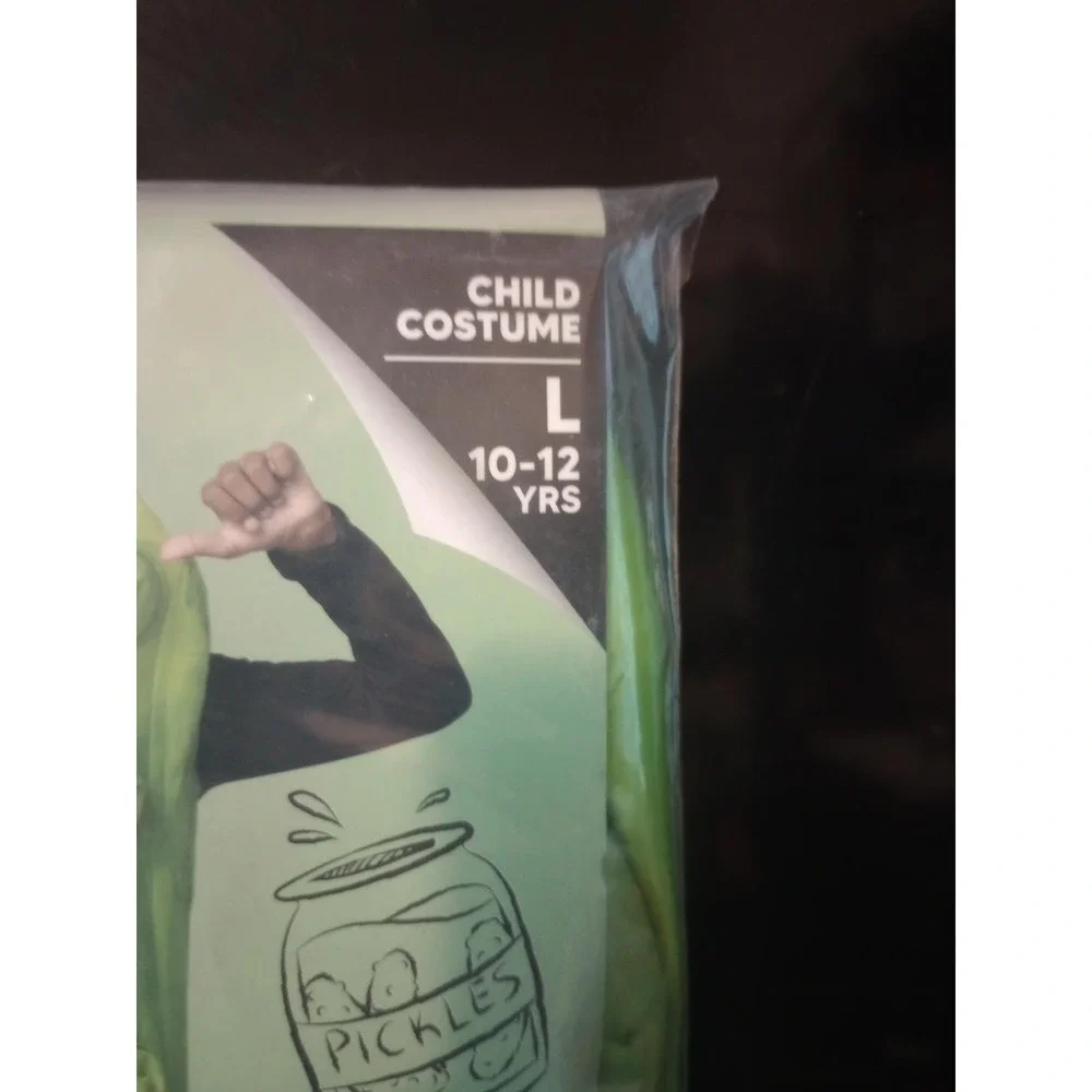 Spooktacular Creations Pickle Costume Kids L 10-12 Green Halloween Food